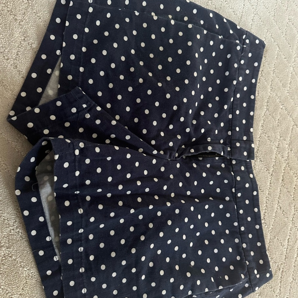 J. Crew Gray Polka Dot Shorts